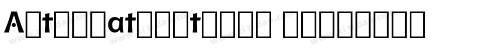 AlternateGothic2 BT字体转换